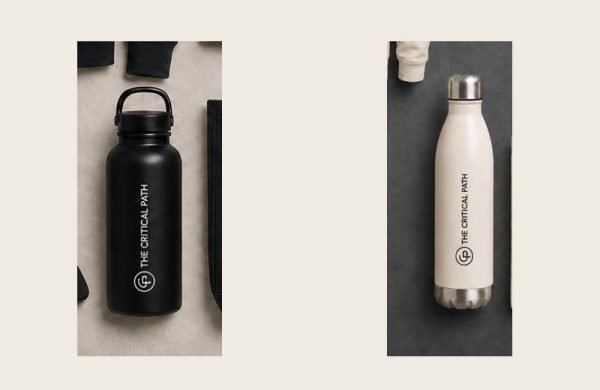 Critical Path Insulated Bottle in dark and light