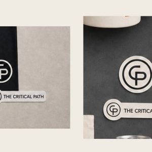 Critical Path Logo Sticker Pack in dark and light