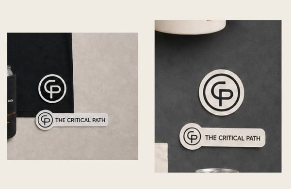 Critical Path Logo Sticker Pack in dark and light
