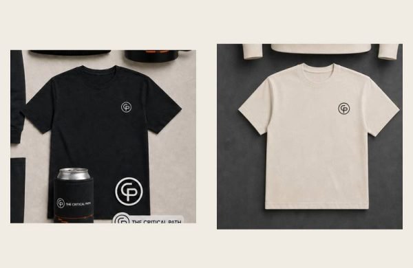 Critical Path T Shirt in dark and light